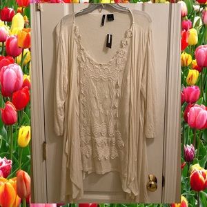 New directions 3x lace two for top NWT